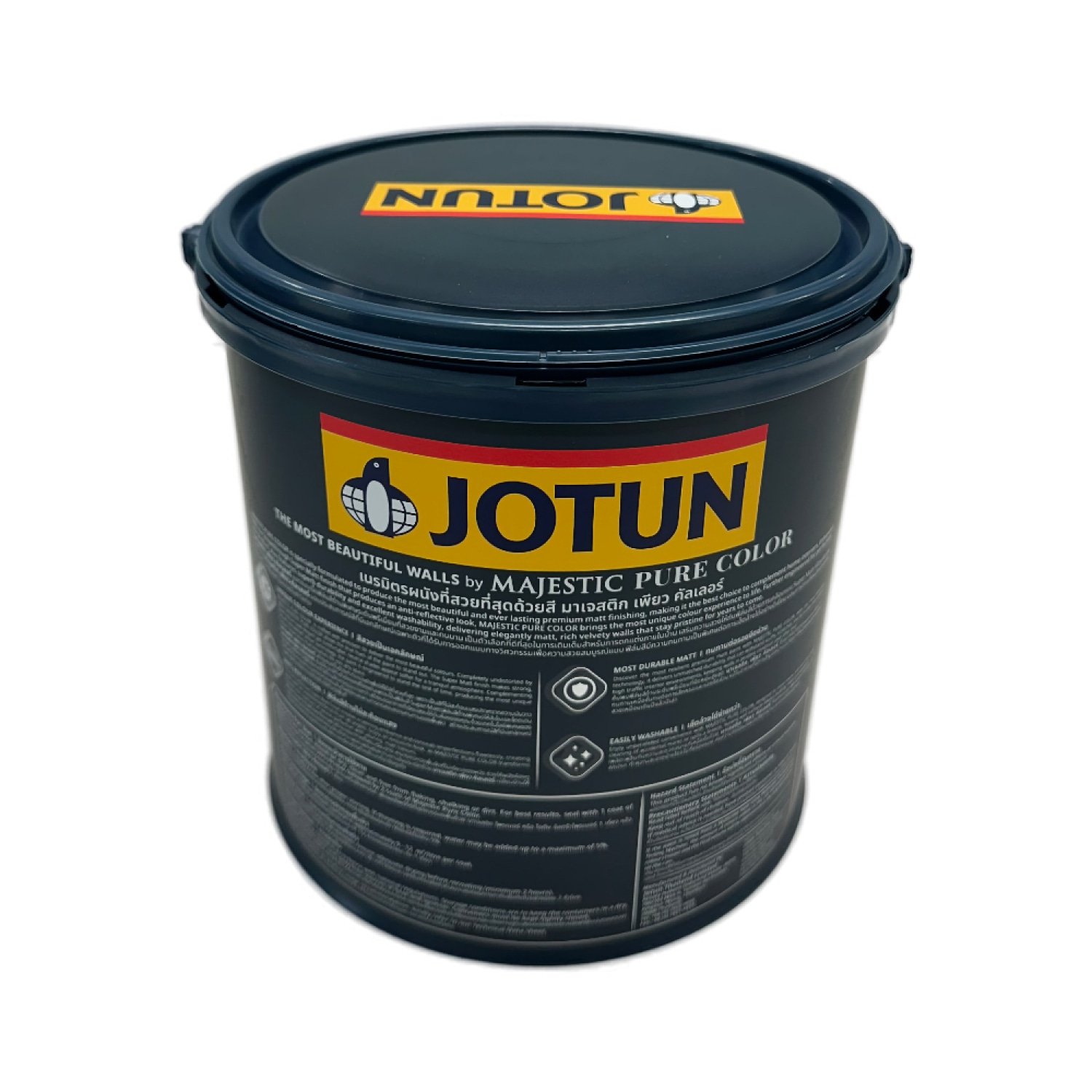 Jotun สีน้ำภายใน มาเจสติก เพียว คัลเลอร์ ด้าน 3.6 ลิตร เบส B