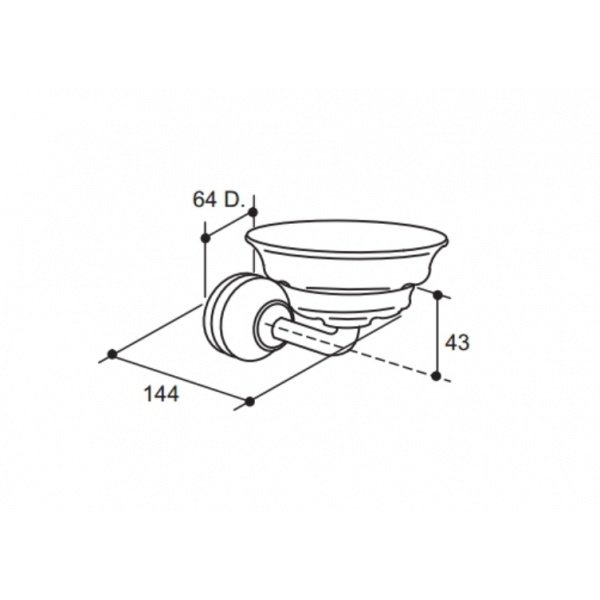 Kohler ที่วางสบู่ รุ่นแฟร์แฟกซ์  K-12162X-CP