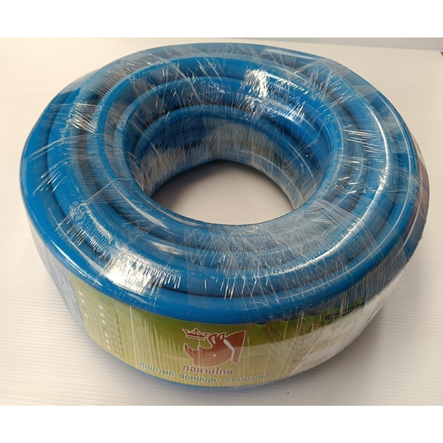 ท่อยางไทย สายยาง พีวีซีเด้ง 3/4"x15ม. สีฟ้า