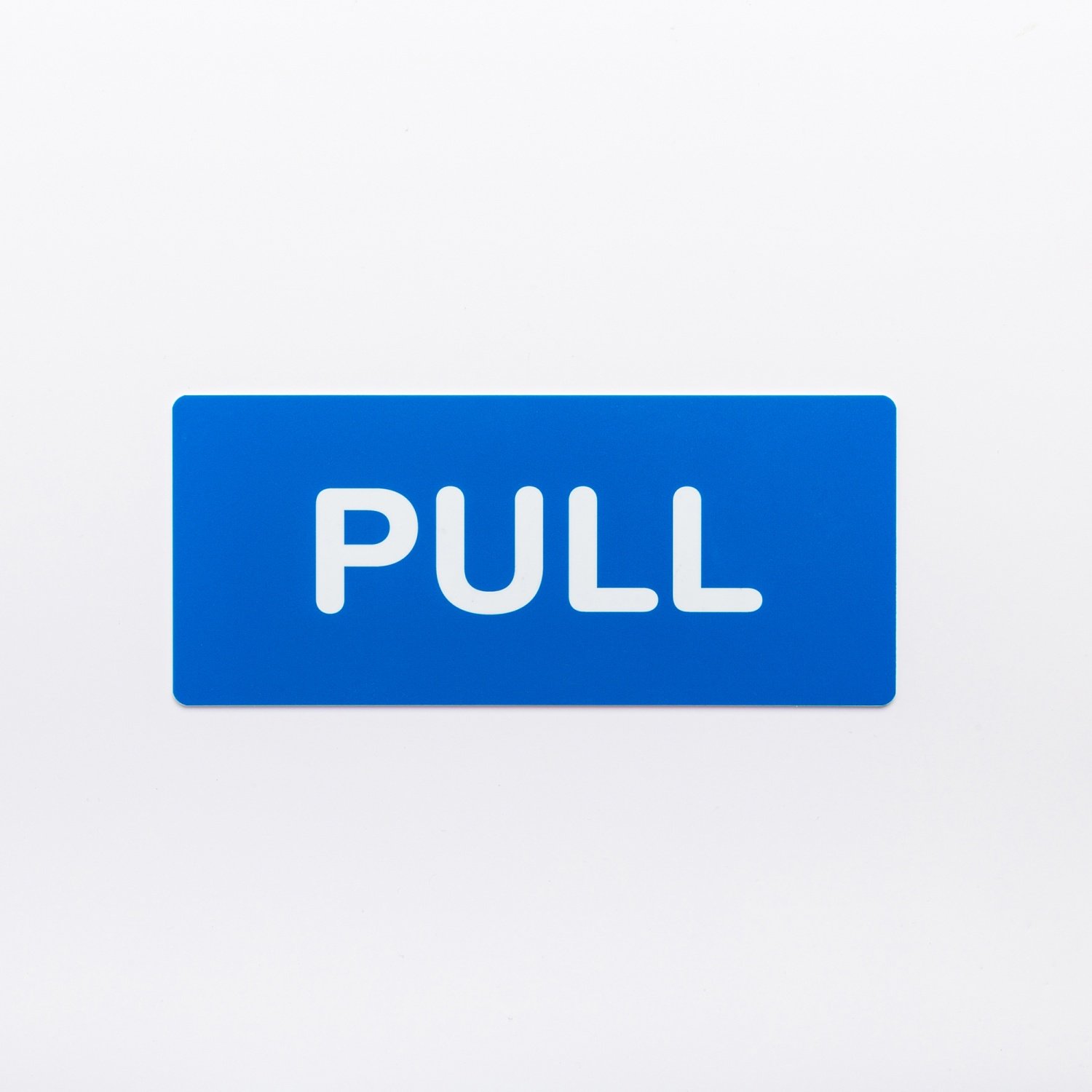 ป้ายพลาสติกติดกระจก PUSH/PULL ขนาด17.5x7.5ซม.