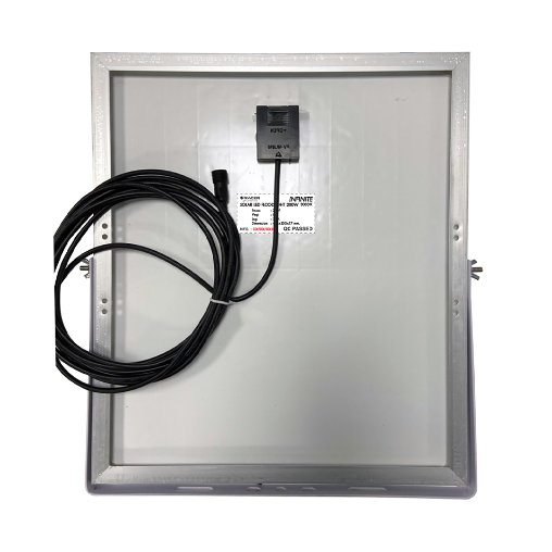RACER โคมฟลัดไลท์โซลาร์เซลล์ LED 200W IP65 3000K รุ่นอินฟินิต แสงวอร์มไวท์