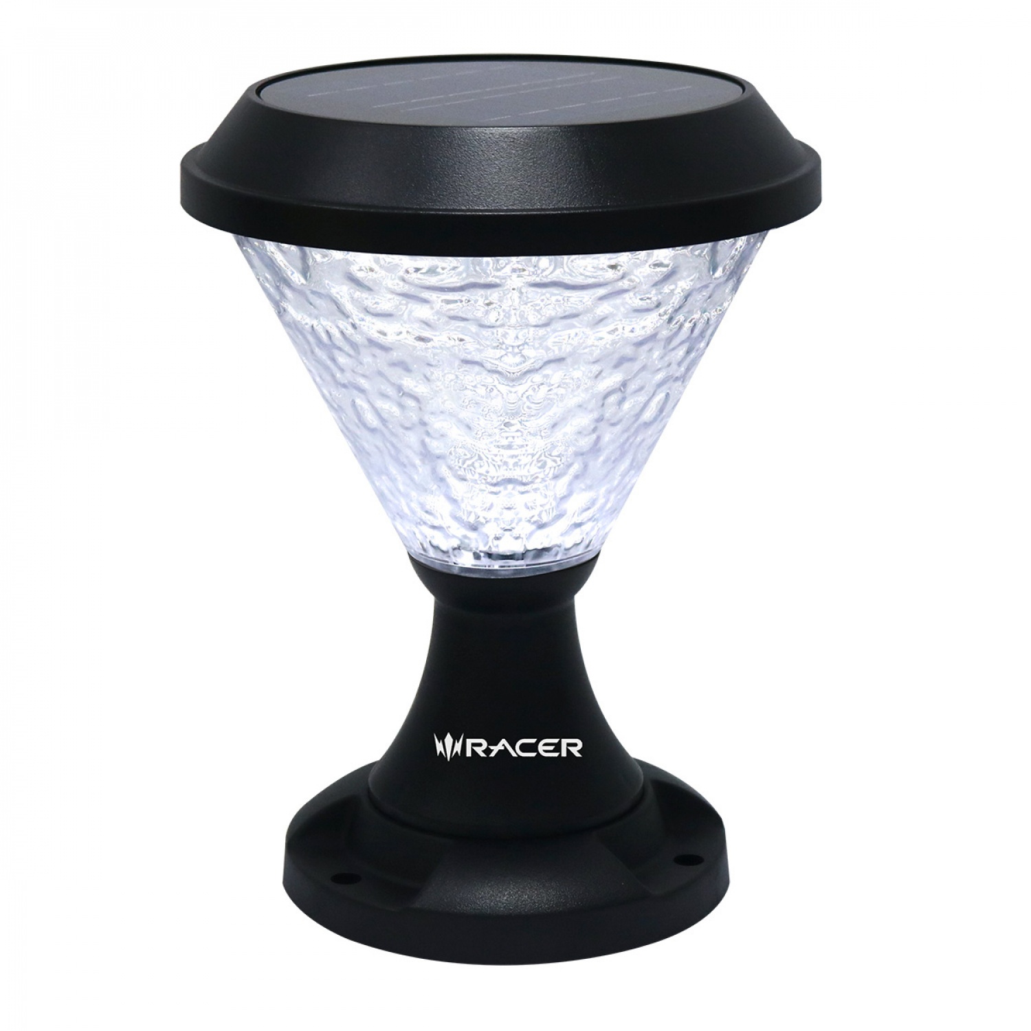 RACER โคมไฟหัวเสาโซล่าเซลล์ แอลอีดี 30 วัตต์ รุ่น PALACE 1 IP65