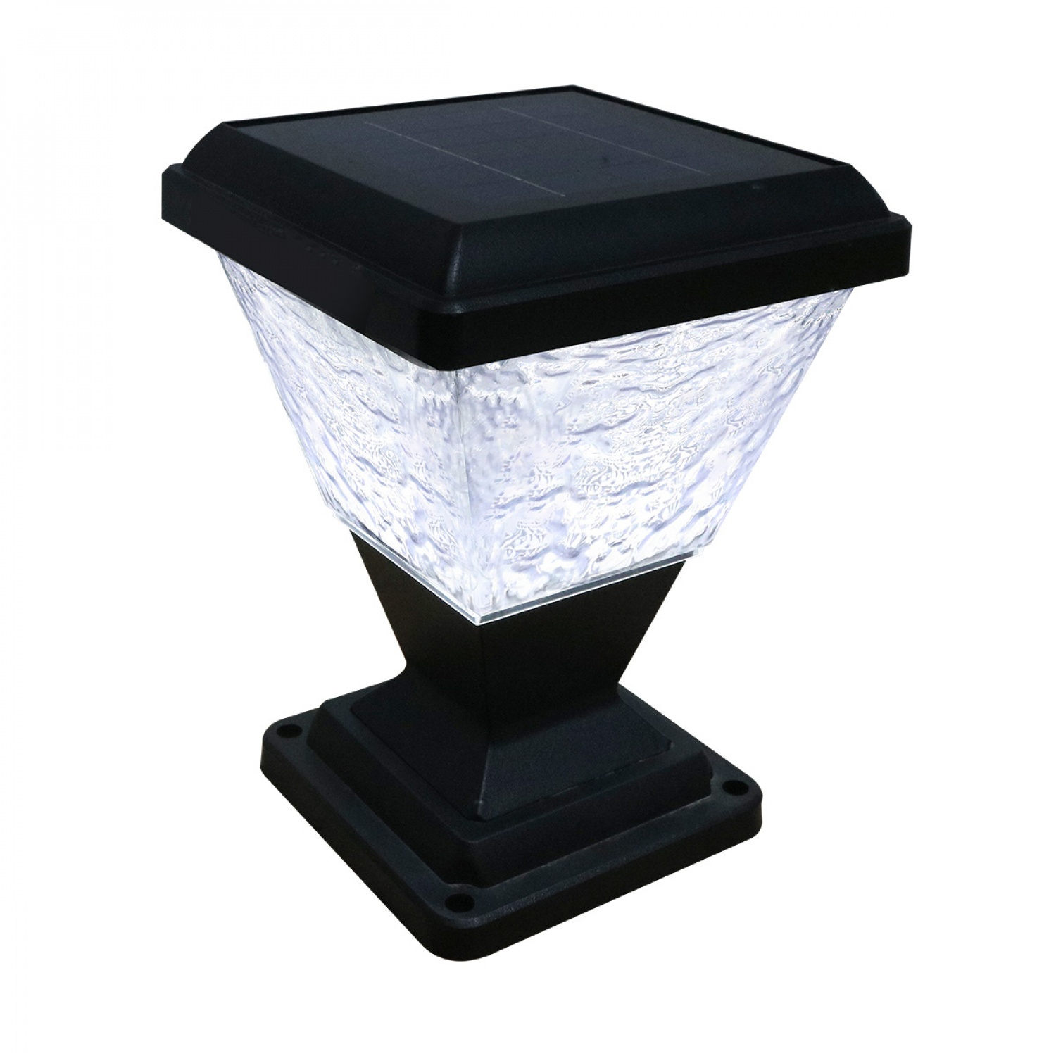 RACER โคมไฟหัวเสาโซล่าเซลล์ แอลอีดี  30 วัตต์ รุ่น PALACE 2 IP65 3 แสง