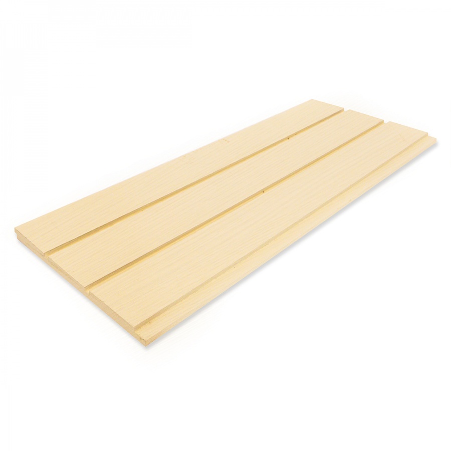 คอนวูด ไม้ตกแต่งผนังบังใบ รุ่น G2 ลายเสี้ยน หน้า 8 นิ้ว 1.1x20x305ซม. สีงาช้าง