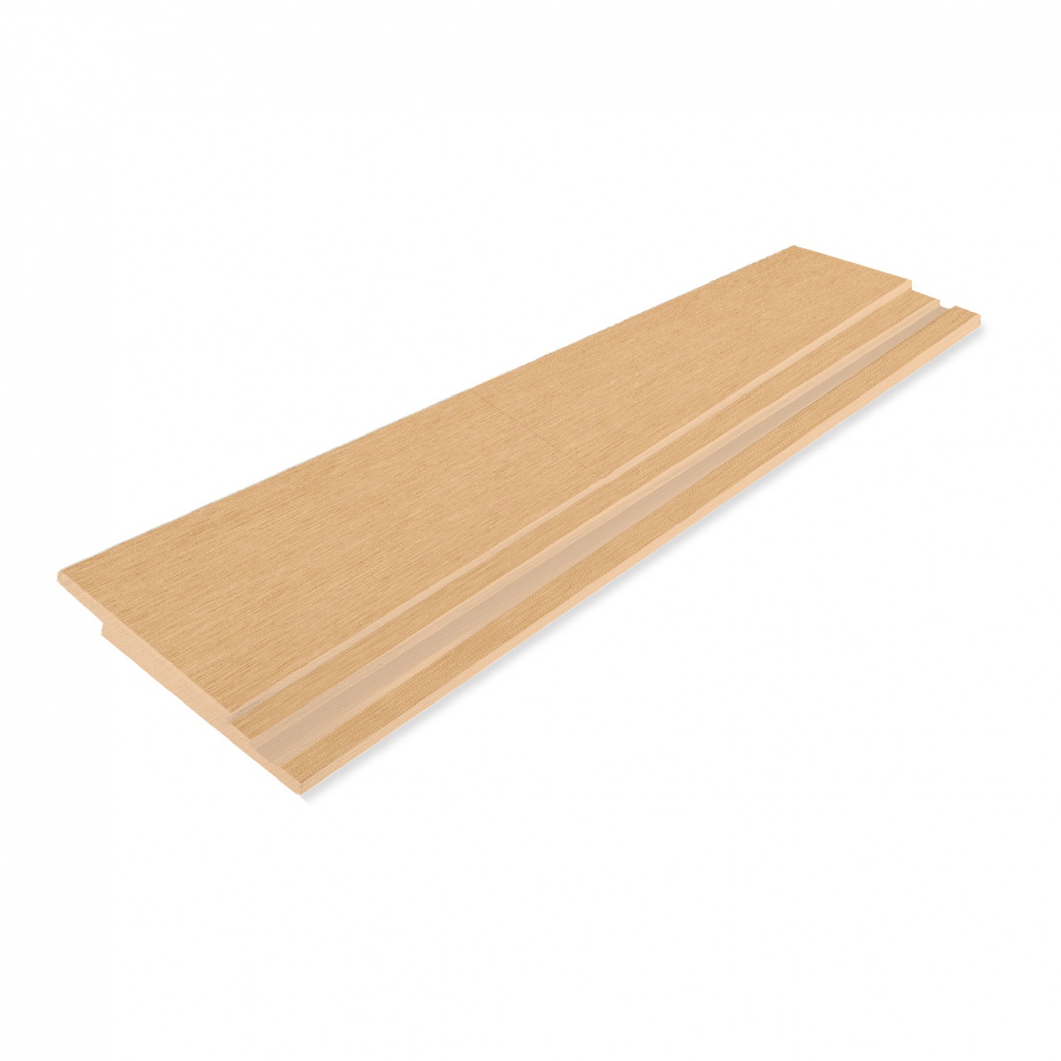 คอนวูด ไม้ตกแต่งผนังบังใบ รุ่นสมูท ลายเสี้ยน หน้า 4 นิ้ว 1.4x14.3x305ซม. คัลเลอร์ โค้ทติ้ง สีสนสแกนเดีย