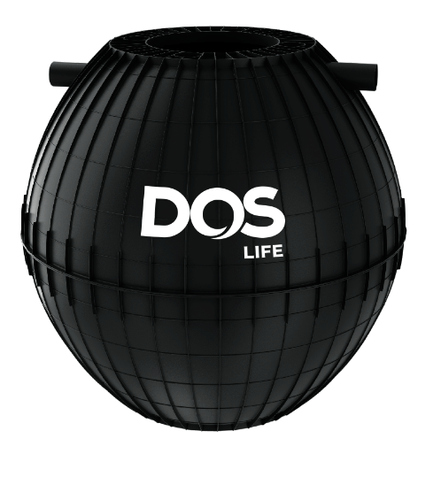 DOS ถังบำบัดน้ำเสีย ขนาด 1600L รุ่น Hero สีดำ