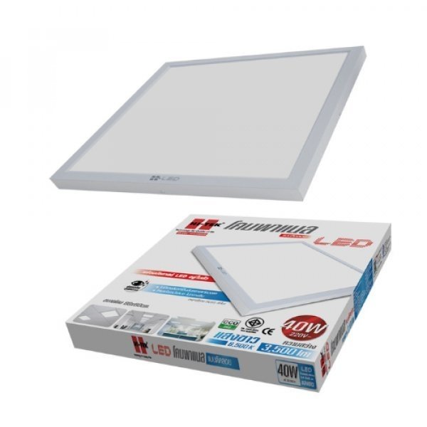 HI-TEK โคมพาเนล LED อีโค่ แบบติดลอย (60X60CM.)ขนาด 40W