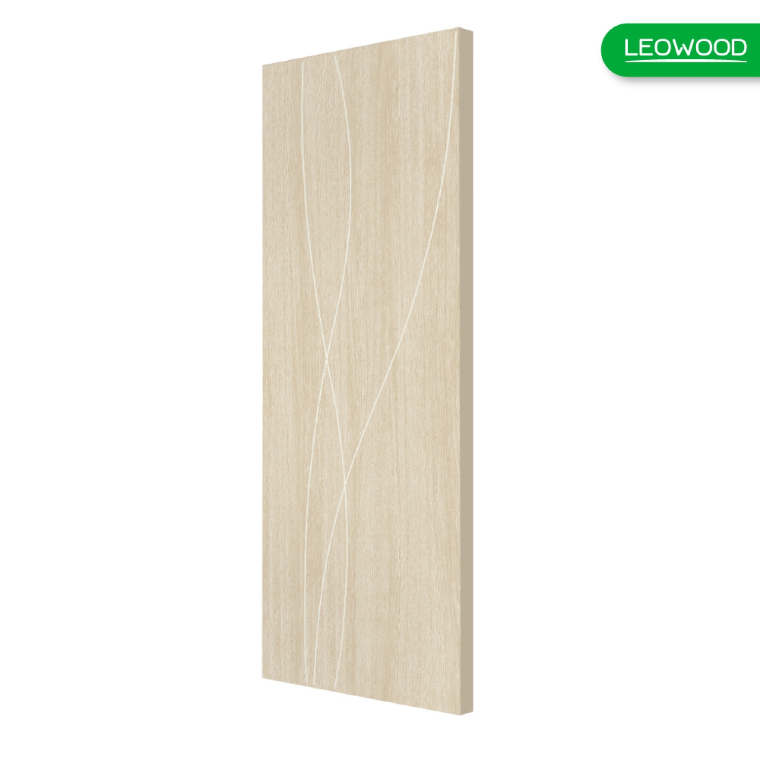 LEOWOOD ประตู UPVC ทนน้ำ ทนปลวก สี Tango ลาย G4 ขนาด 80x200 ซ.ม