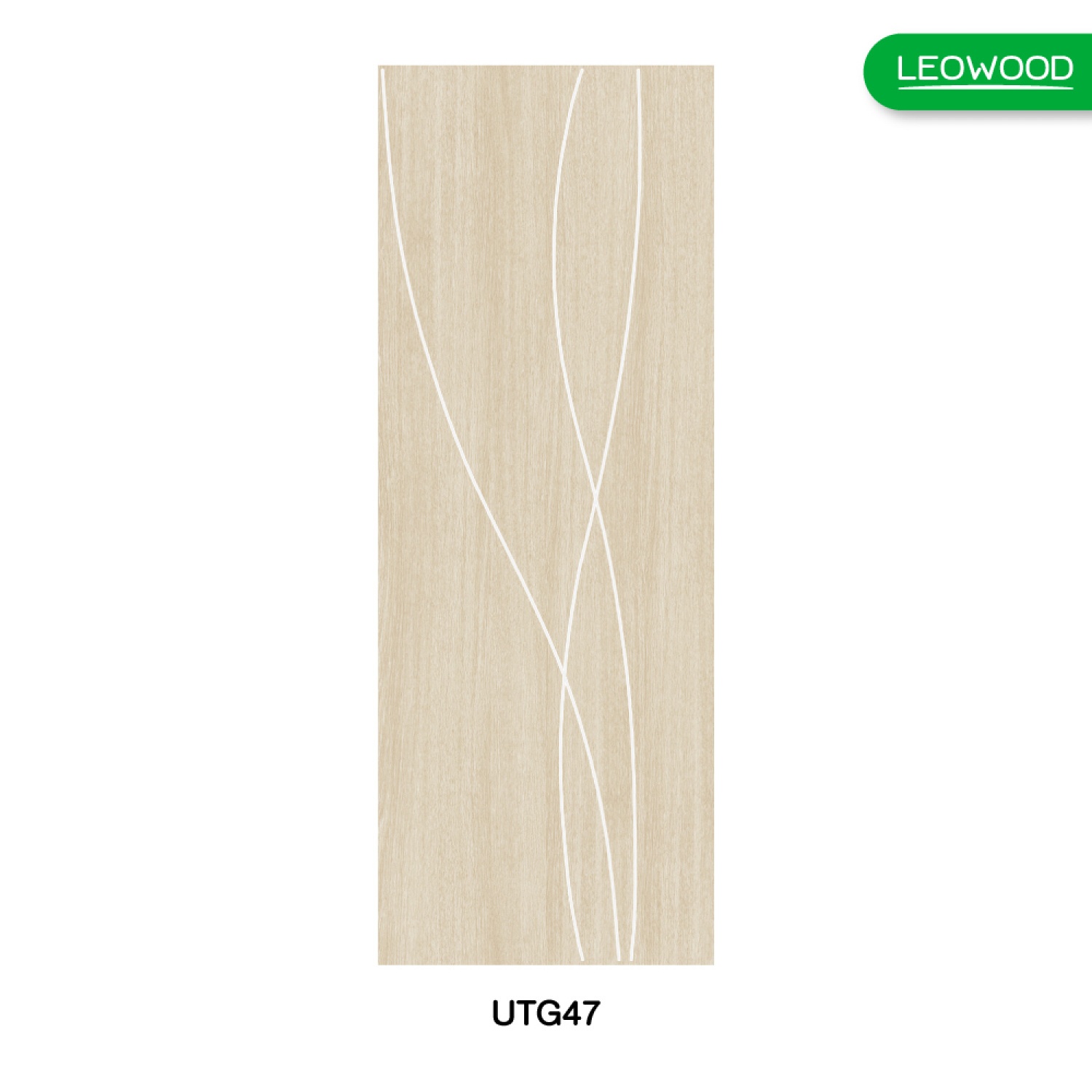 LEOWOOD ประตู UPVC สี Tango ลาย G4 ขนาด 70x200 ซ.ม.