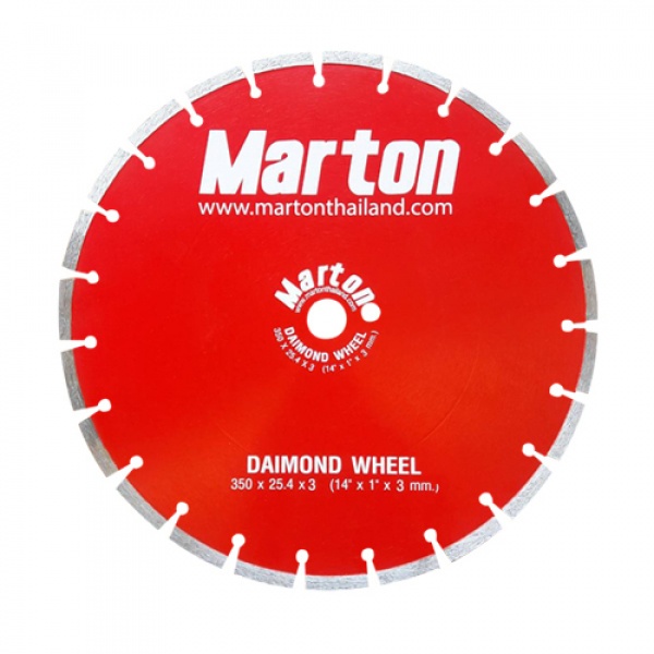 MARTON ใบตัดเพชรเซาะร่อง ตัดคอนกรีต14"X3mm.