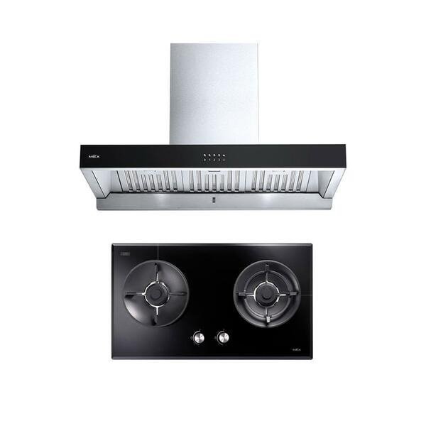 MEX เครื่องดูดควัน+เตาแก๊สแบบฝัง K632BFX90+V7812MHR