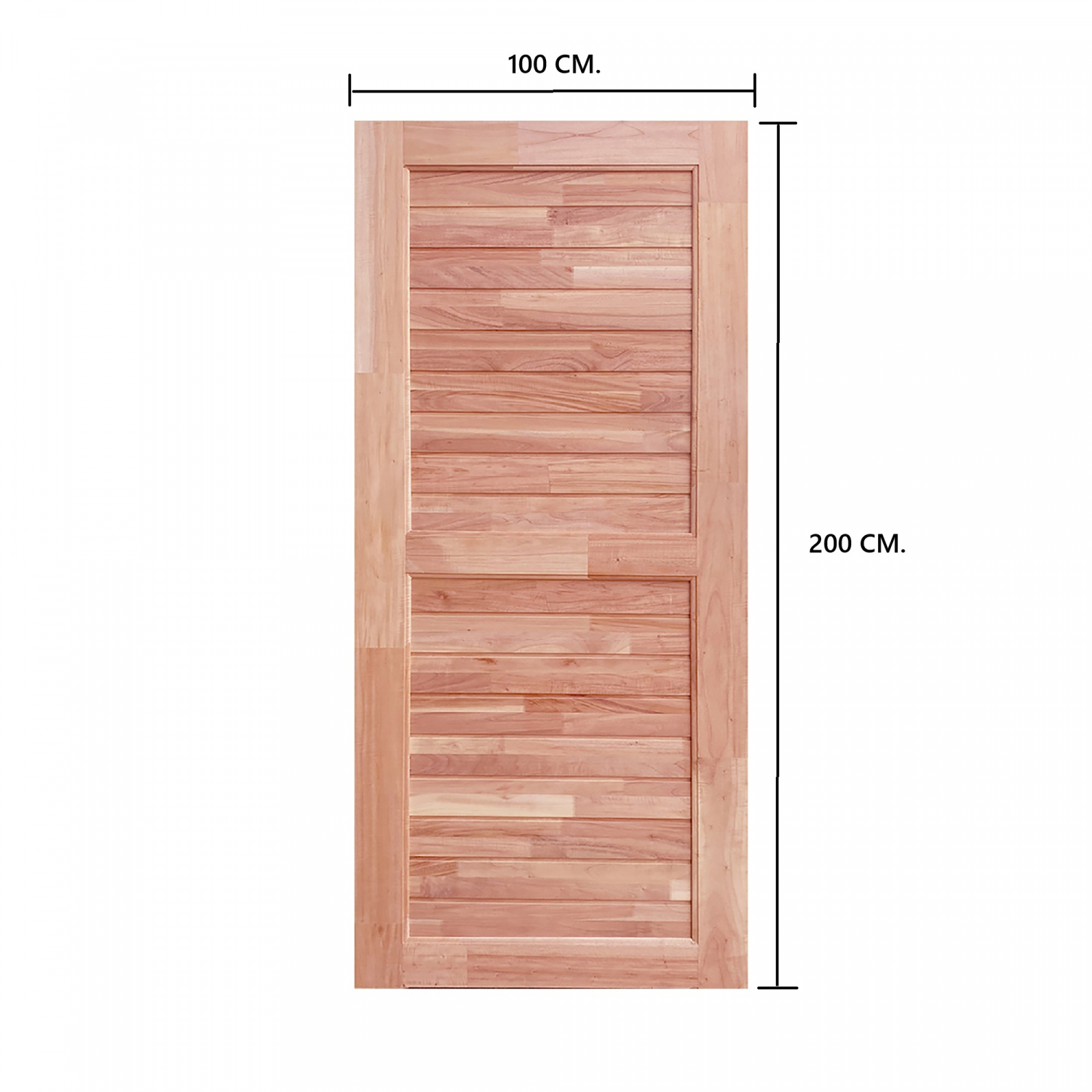 WINDOORS ประตูลวดลายไม้ดูริโอ รุ่น CE-25 ขนาด 100x200 ซม.