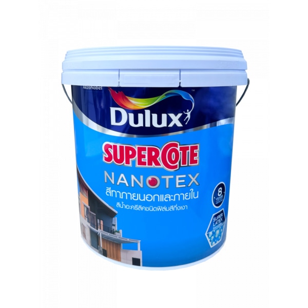 Dulux ซูเปอร์โคท นาโนเท็กซ์  ภายนอก กึ่งเงา 15L #001 สีขาว New