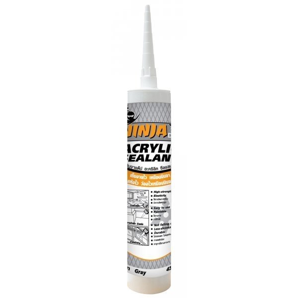 BESBOND นินจาแด๊ป อะคริลิค ซีลแลนท์ 450 กรัม สีเทา