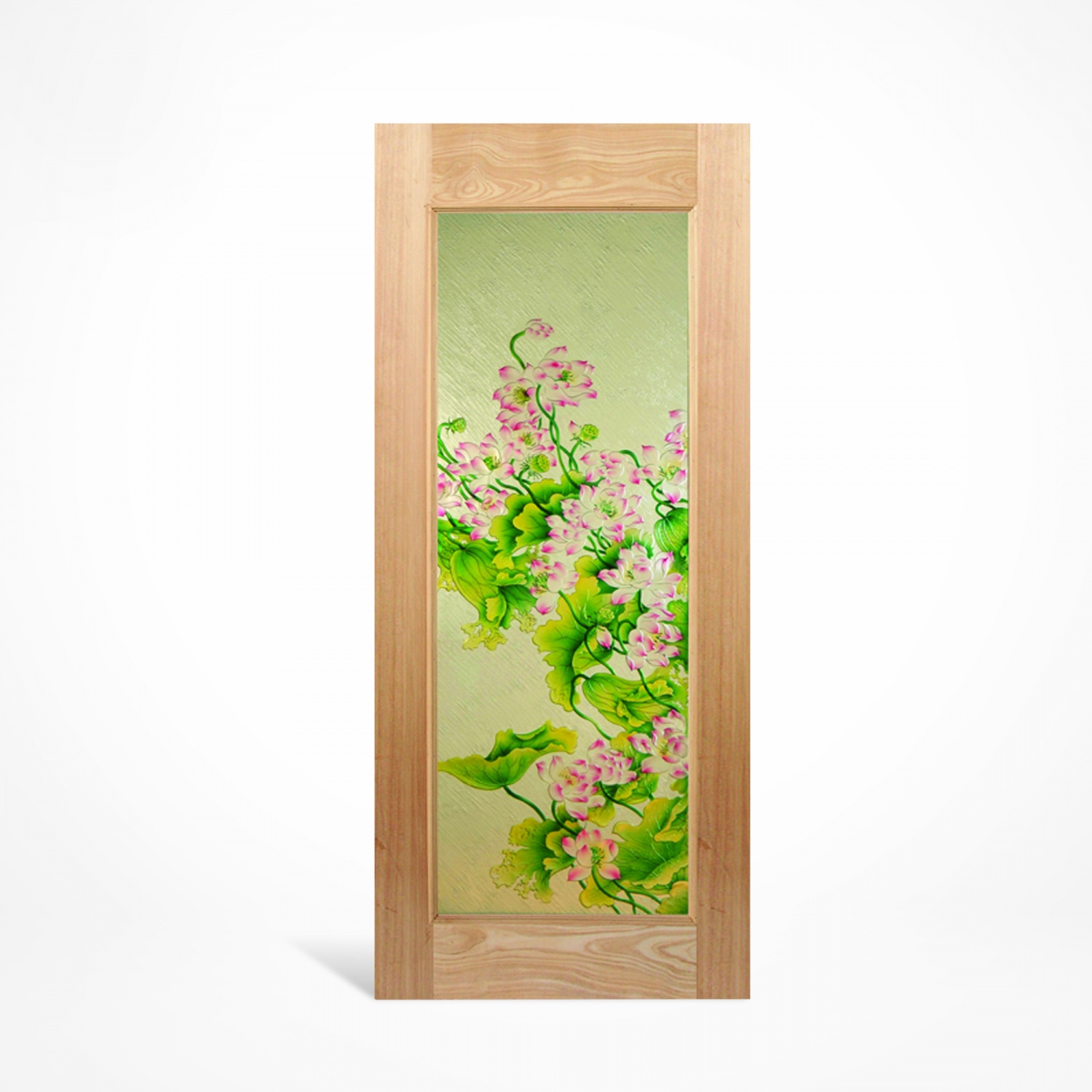 MAZTERDOOR ประตูกระจกไม้สยาแดง MASTER-002 ขนาด 100x200ซม.
