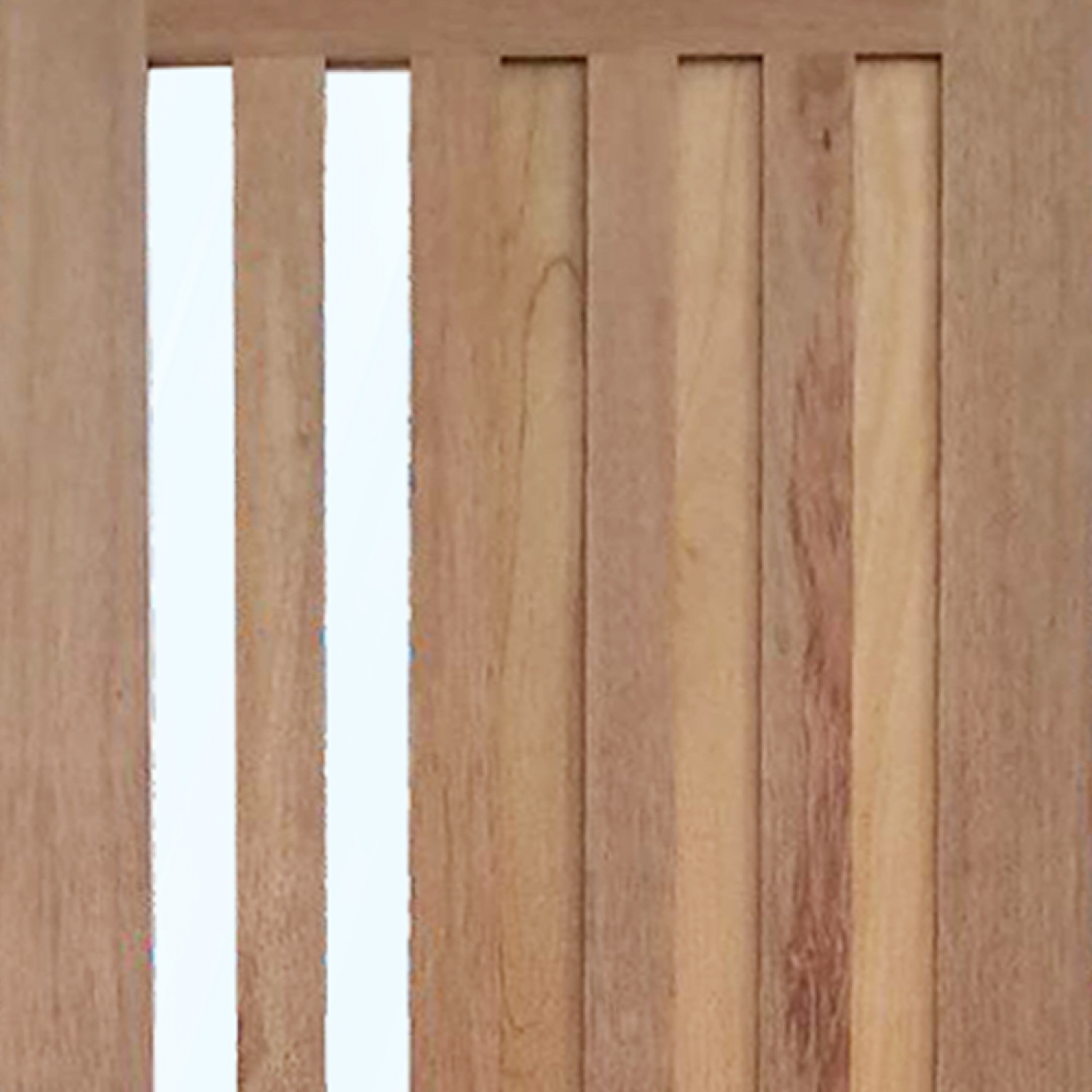 MAZTERDOOR ประตูไม้เนื้อแข็ง + กระจกใส รุ่น MD60-09 ขนาด 40x200 cm.