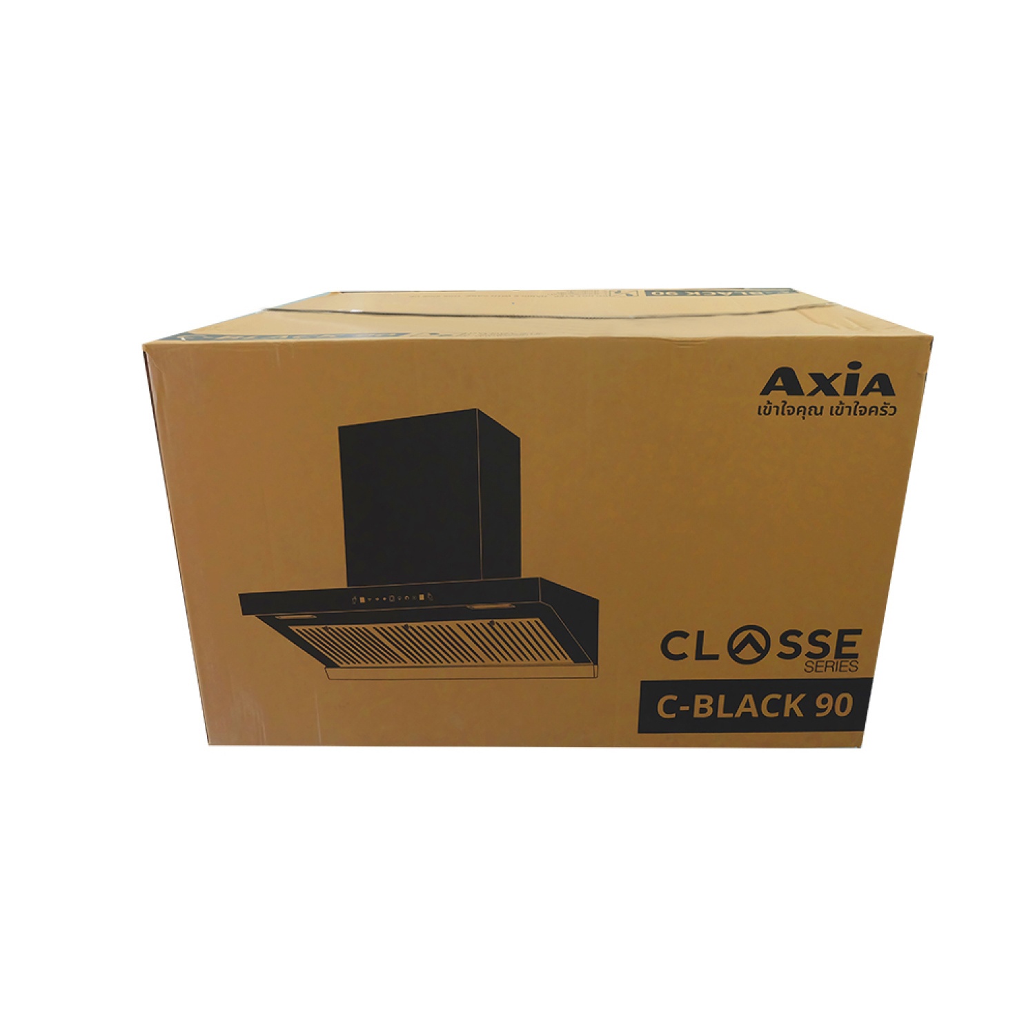 AXIA เครื่องดูดควันแบบกระโจม 90 CM รุ่น C-BLACK 90 สีดำ
