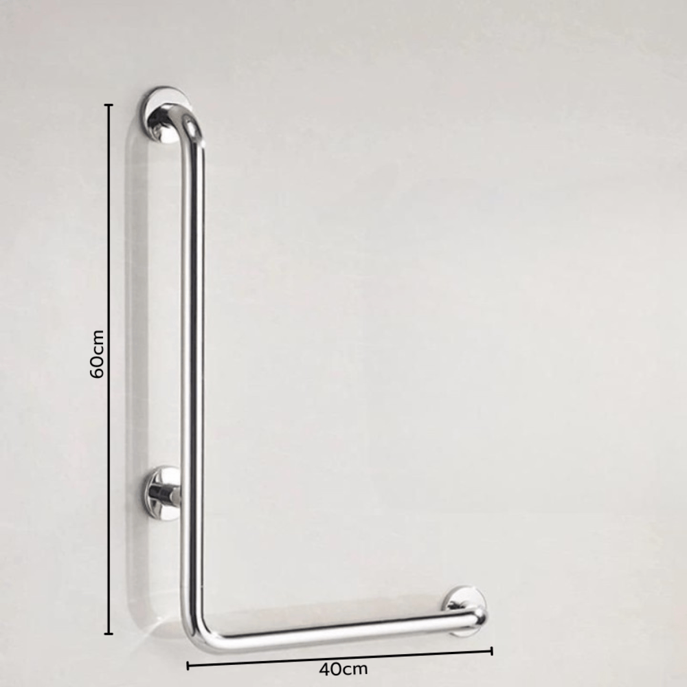 Verno ราวทรงตัวสแตนเลส 304 รูปตัว L รุ่น VN-4060L ขนาด 40x60 ซม. สีแฮร์ไลน์