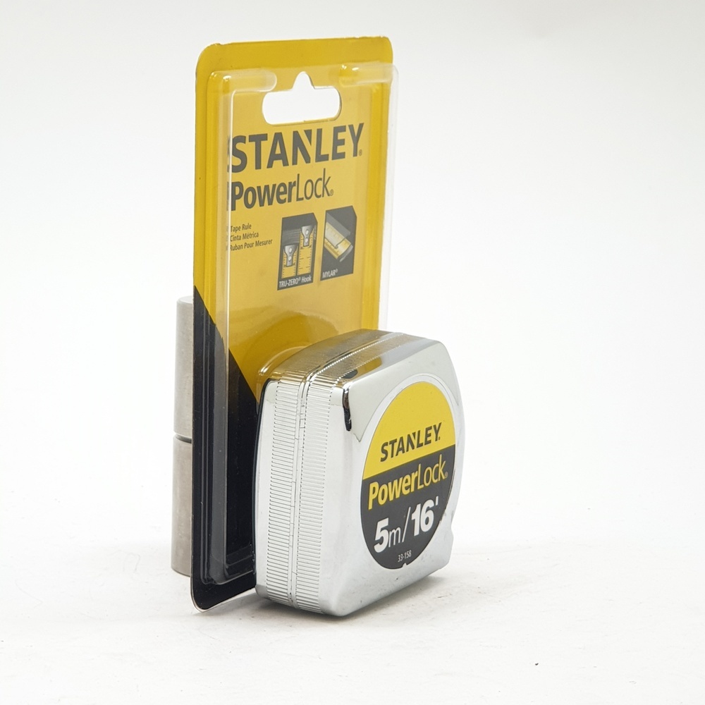 STANLEY ตลับเมตร 5 เมตร รุ่น POWERLOCK 5M 33-158