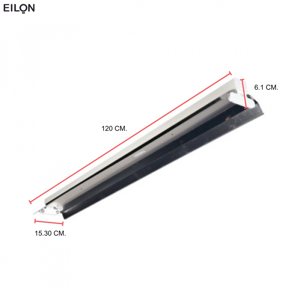 EILON#โคมพร้อมแผ่นสะท้อนแสง FOR LED-T8 DOUBLE END/OT รุ่น LIST153/MI/2L-XXLED-T8(โคมเปล่า)