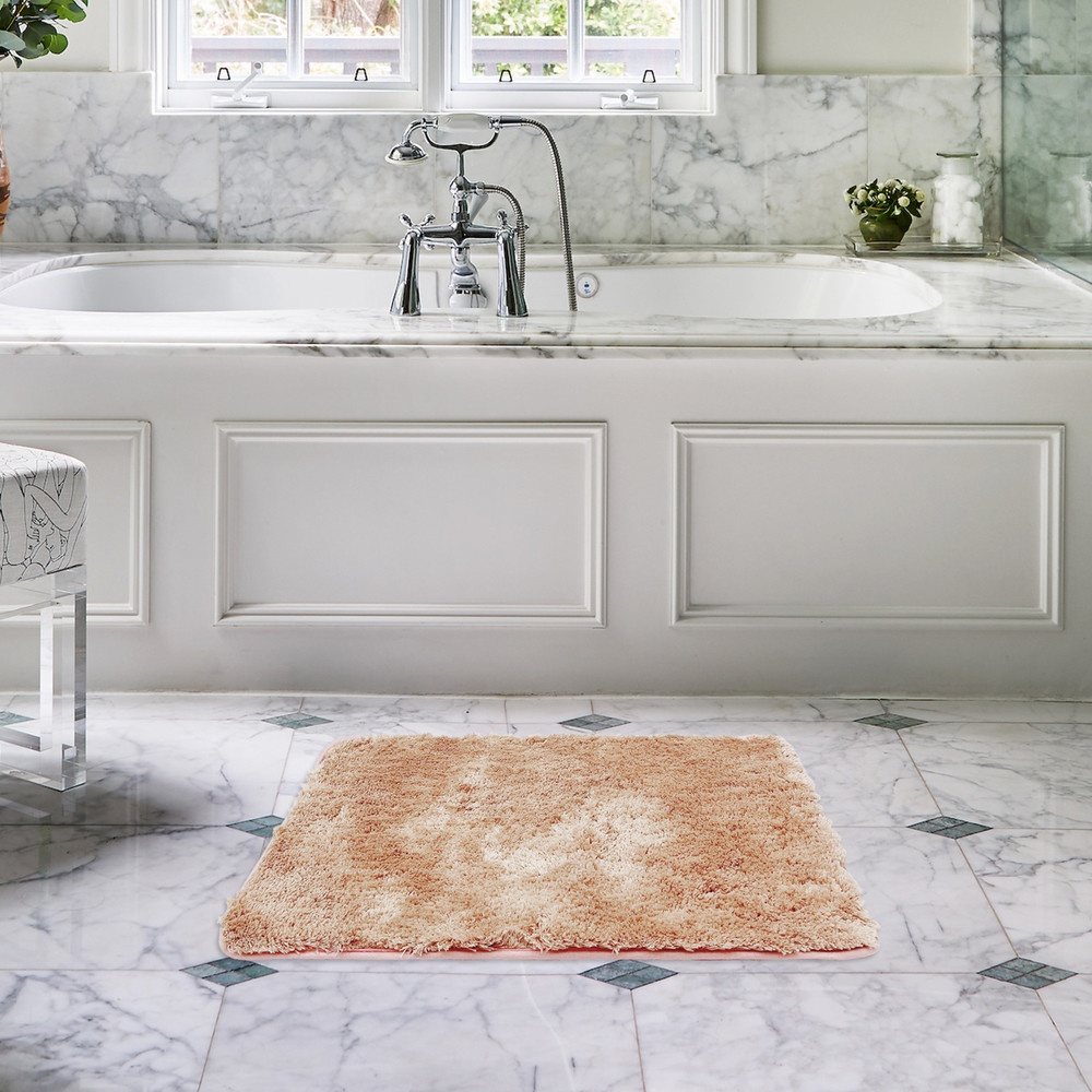COZY พรมเช็ดเท้าขนนุ่ม รุ่น LOBBY-04 ขนาด 40× 60× 2.5ซม. สีชมพู