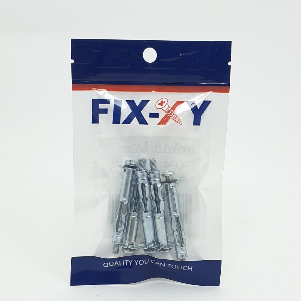 พุคเหล็กยิบซั่ม 4x52mm. รุ่น EI-004 (5ชิ้น/แพ็ค) FIX-XY