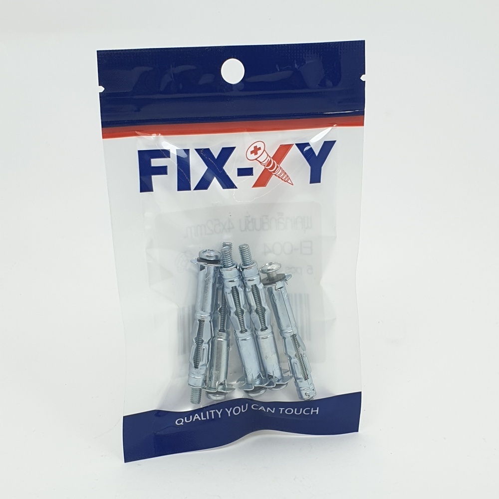 พุคเหล็กยิบซั่ม 4x52mm. รุ่น EI-004 (5ชิ้น/แพ็ค) FIX-XY