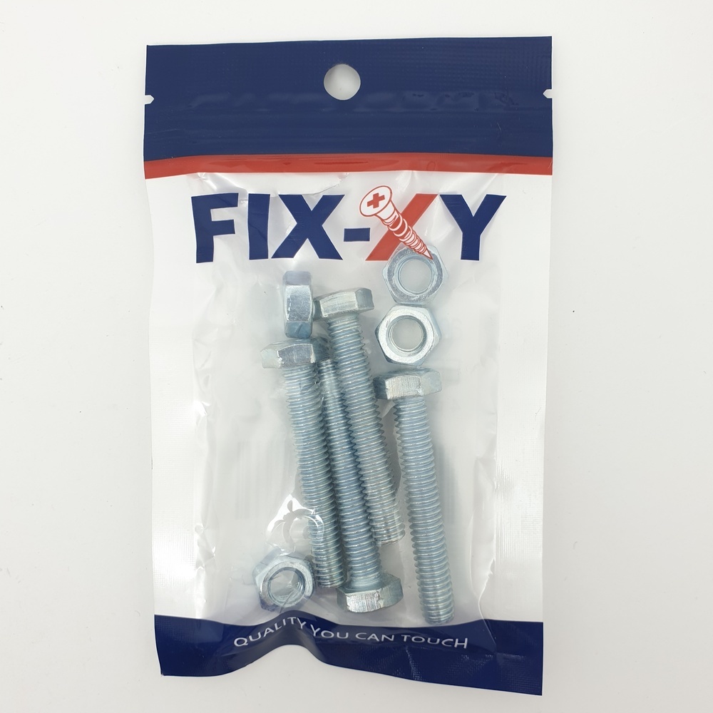 สกรูเกลียวมิล 5/16"x2" รุ่น EF-007 (4ชิ้น/แพ็ค) FIX-XY