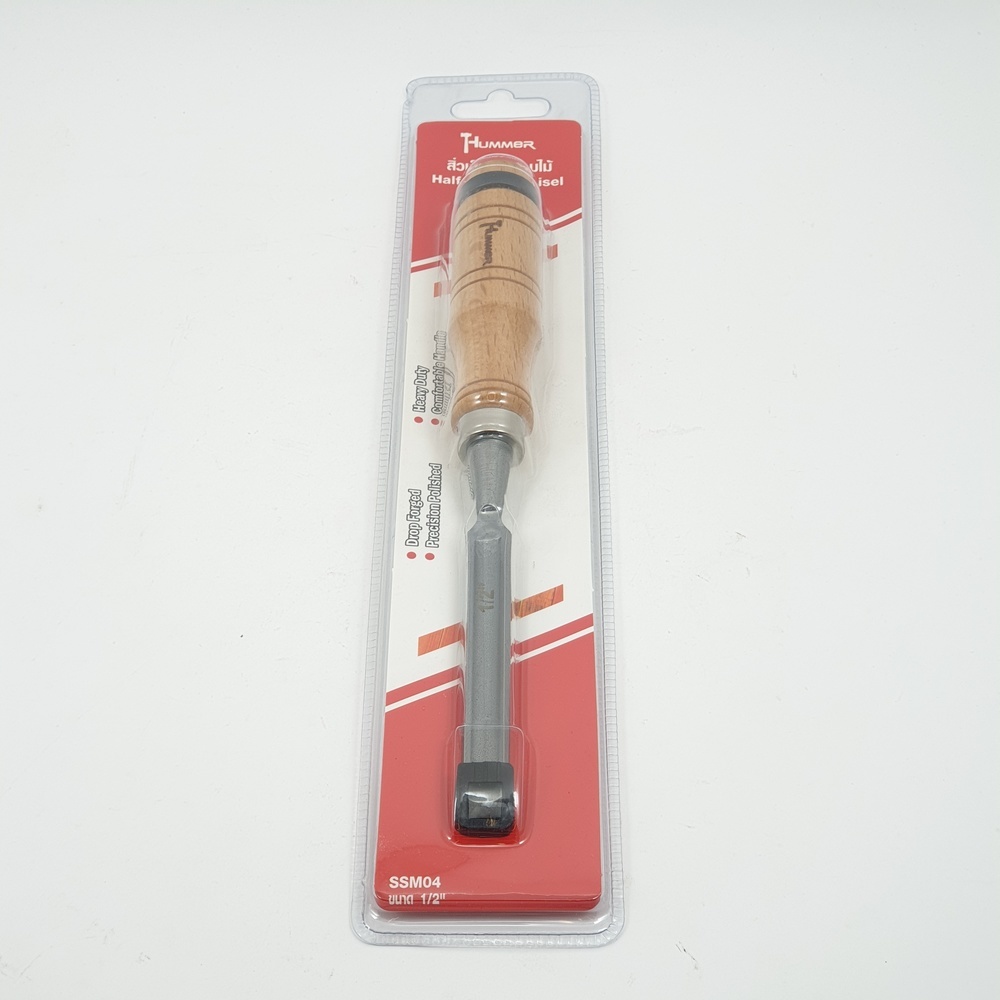 HUMMER สิ่วเล็บมือ ด้ามไม้ รุ่น SSM04 ขนาด 1/2"