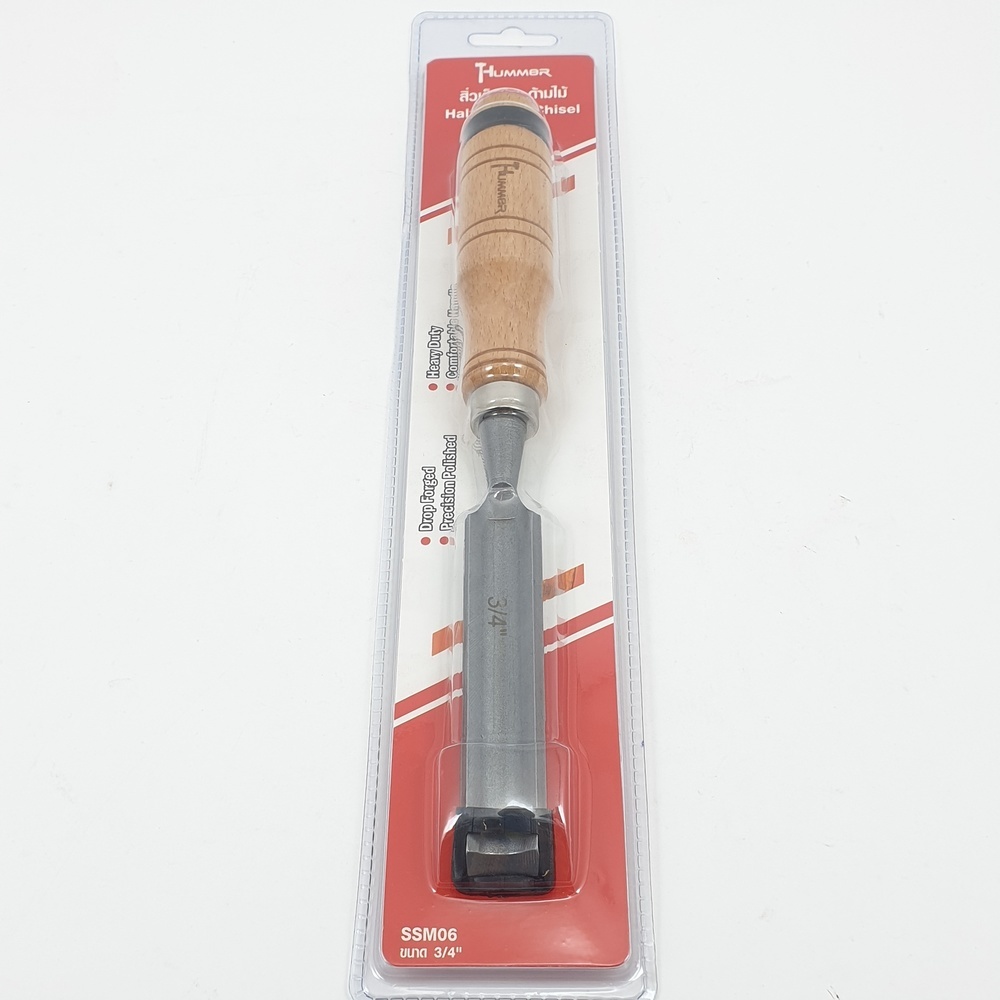 HUMMER สิ่วเล็บมือ ด้ามไม้ รุ่น SSM06 ขนาด 3/4"