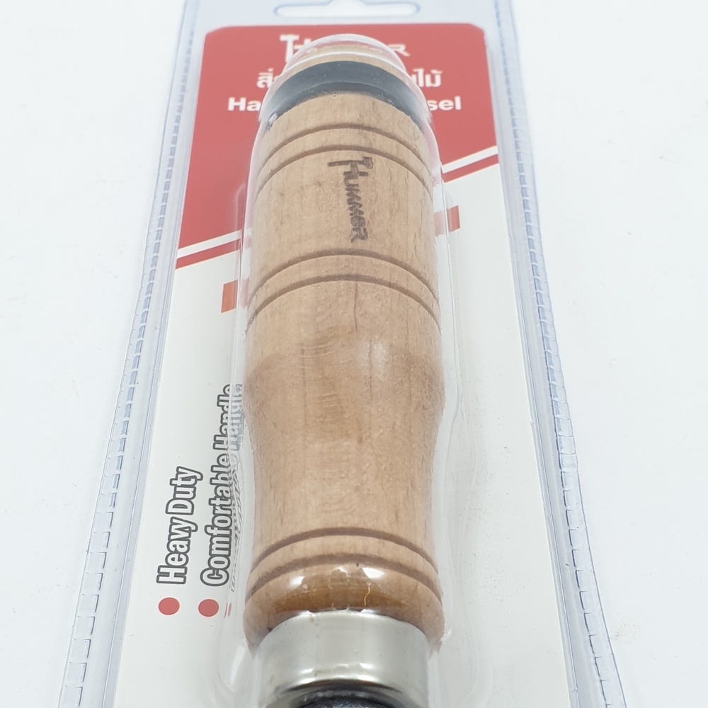 HUMMER สิ่วเล็บมือ ด้ามไม้ รุ่น SSM07 ขนาด 7/8"