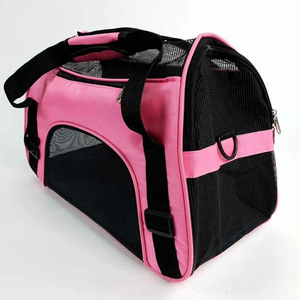 กระเป๋าใส่สัตว์เลี้ยงแบบพกพา รุ่น PTC001S ไซส์ S  ขนาด 30x43x20ซม. สีชมพู DUDUPETS