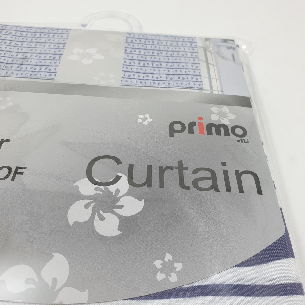 Primo ม่านห้องน้ำโพลีเอสเตอร์ ลายปลาดาว รุ่น DDDF02 ขนาด 180×180 ซม. สีม่วง