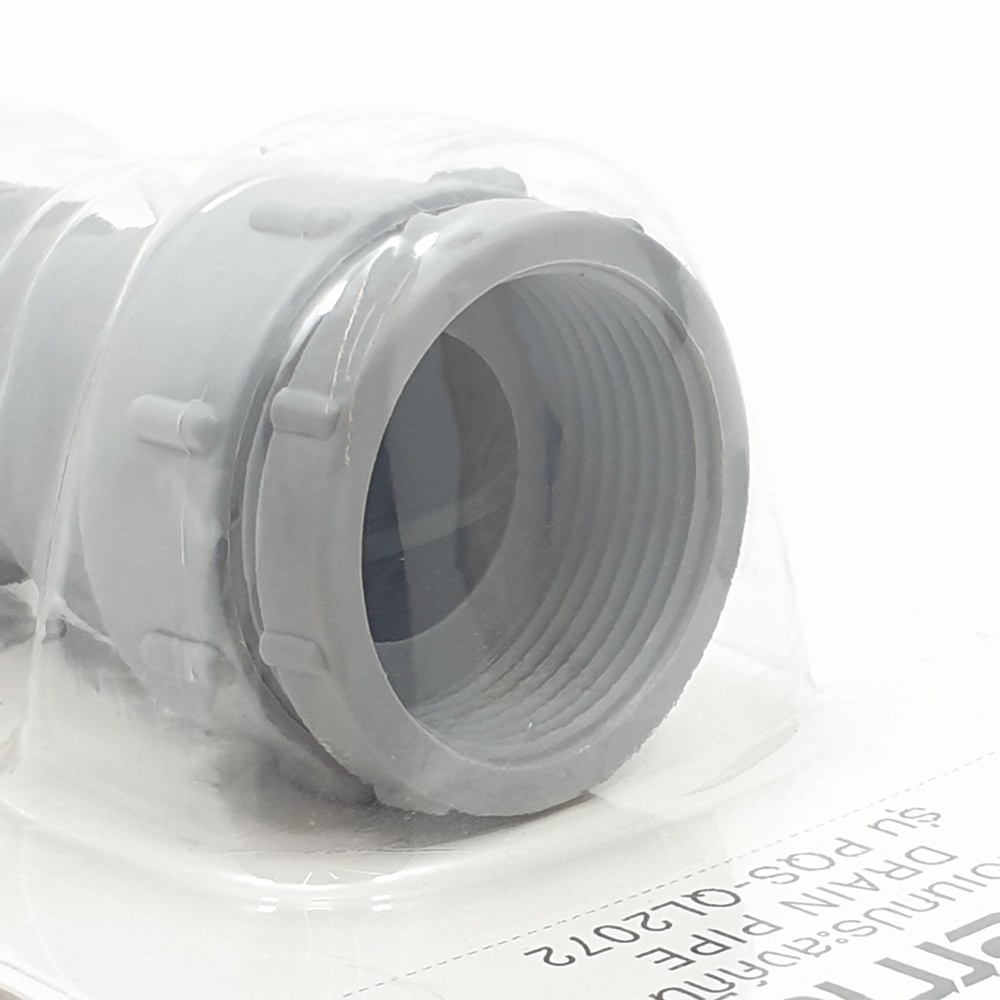 Verno ท่อย่นน้ำทิ้งพลาสติกแบบยืดหดได้ รุ่น  PQS-QL2072   ขนาด 80 ซม. สีเทา