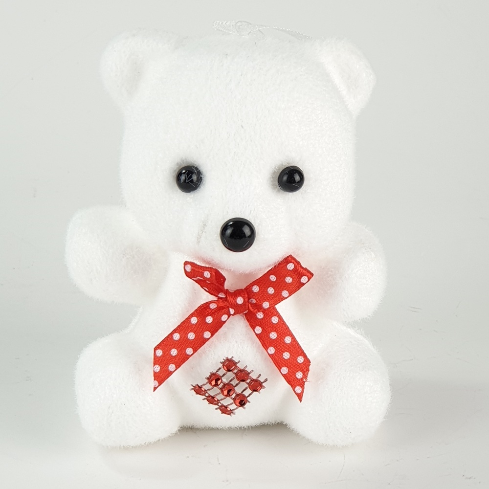 ตุ๊กตาหมีตกแต่งต้นคริสต์มาส  9x7x12ซม. JX18039