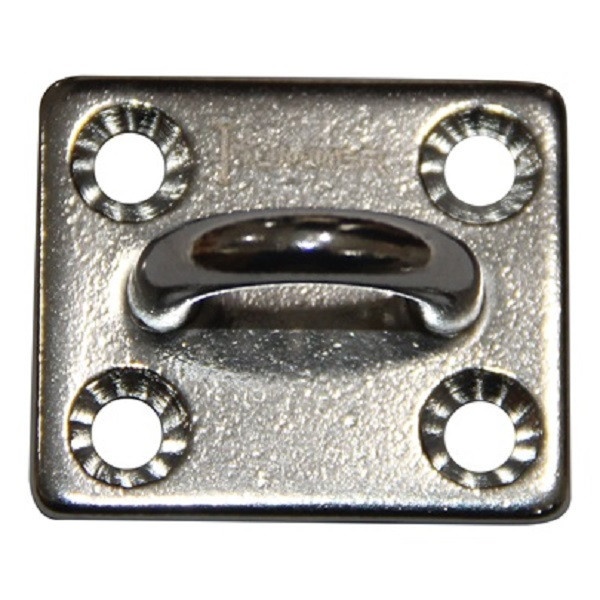HUMMER อุปกรณ์ห่วงเพลทยึด(สเตนเลส) รุ่น BT-0096 5 มม. สีเงิน