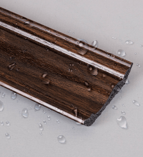 GREAT WOOD ไม้บัวบน PS JC335-5 70x14x2900มม. สีวอลนัทเข้ม
