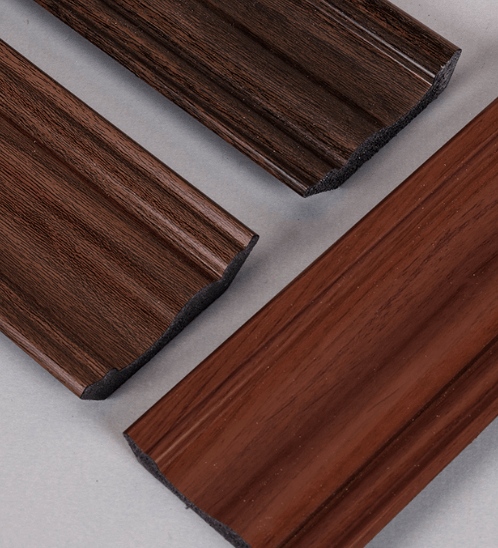 GREAT WOOD ไม้บัวบน PS JC335-5 70x14x2900มม. สีวอลนัทเข้ม