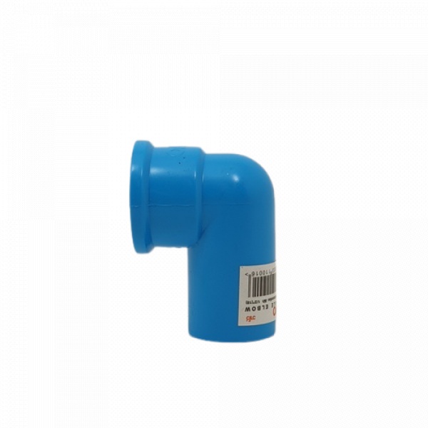 VAVO ข้องอ 90 เกลียวใน ทองเหลือง หนา 1/2"(18) สีฟ้า