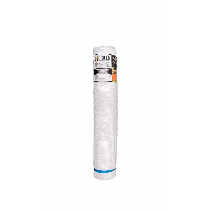 POLLO สแลน HDPE รุ่นAN07001002W ขนาด2x50ม. 80%(สามเข็ม) สีขาว