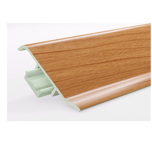 GREAT WOOD ไม้บัวล่าง PVC  FBM-1001D (CH01)  100x21x2700มม. สีเชอร์รี