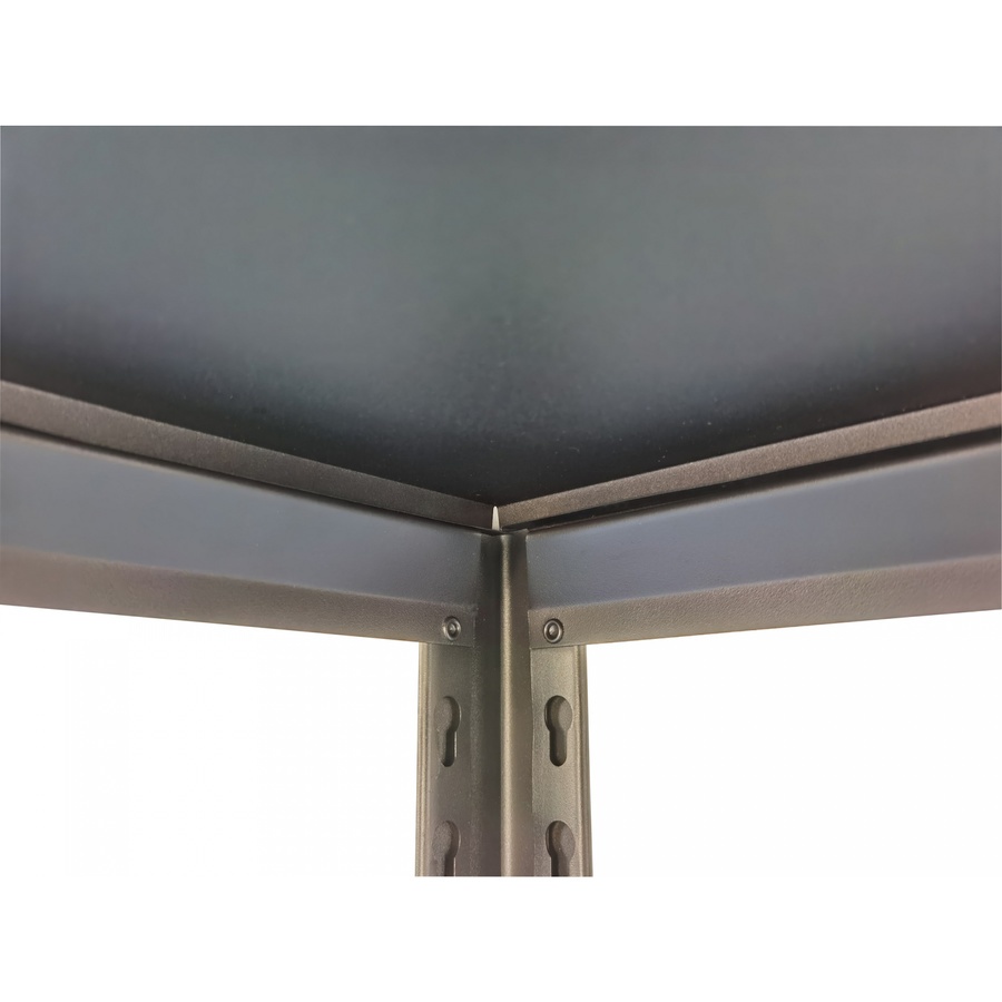 HUMMER ชั้นวางของอเนกประสงค์พื้นเหล็ก 4 ชั้น รุ่น SRFS-140BK ขนาด 90x40x140ซม. สีดำทราย
