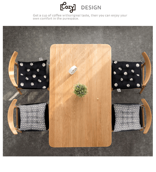 COZY เบาะรองนั่งสี่เหลี่ยม ขนาด 40×40×5ซม. รุ่น CX05 สีดำ