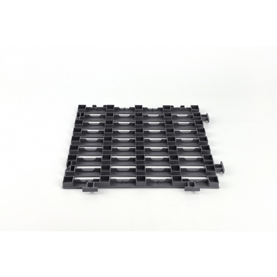 Primo แผ่นกันลื่นPVCลายเส้น (4ชิ้น/แพ๊ค) รุ่น Flat BYF002-GY ขนาด 30×30 ซม. สีเทา
