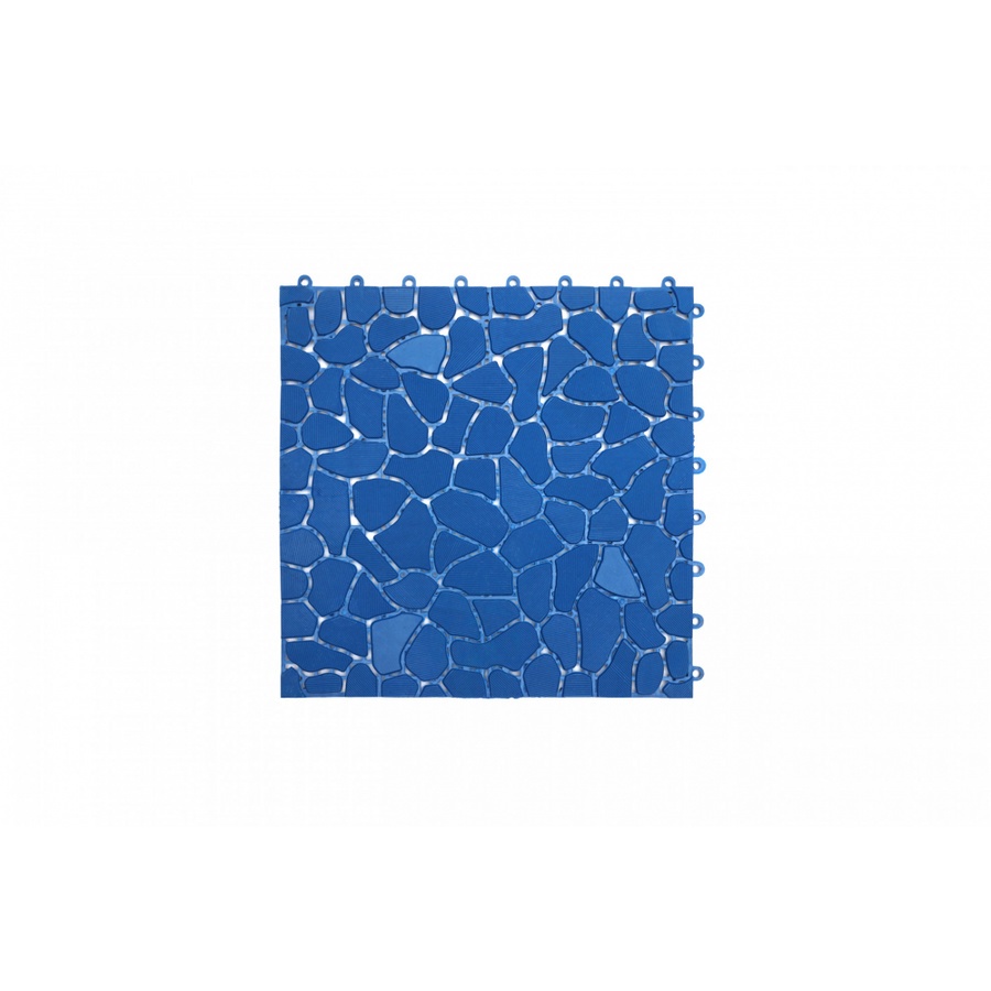 Primo แผ่นกันลื่นPVCลายหินเล็ก (4ชิ้น/แพ๊ค) รุ่น Rock Stone BYF003-BU ขนาด 28×28 ซม. สีน้ำเงิน