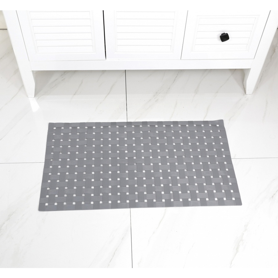 Primo พรมกันลื่น PVC ขนาด  35x71 ซม. รุ่น EDJJ06-GY สีเทา