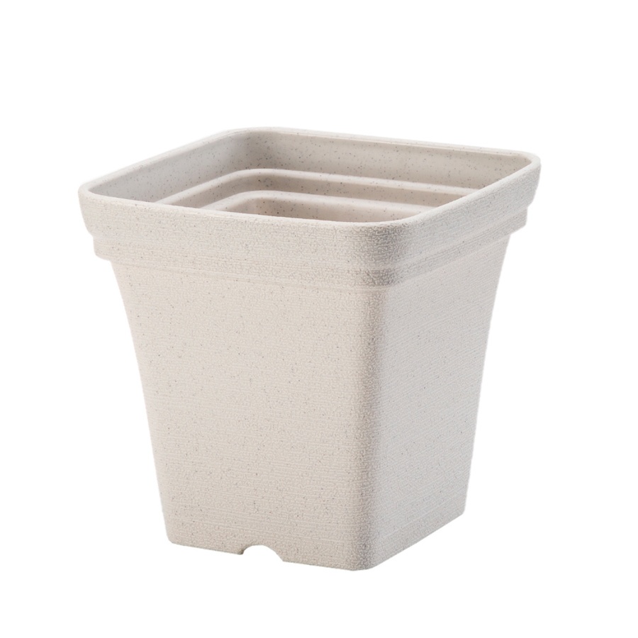 Tree’ O กระถางต้นไม้ รุ่น 6PY022-WH ขนาด 15 x 15 x 14 ซม. (6นิ้ว) สีขาว
