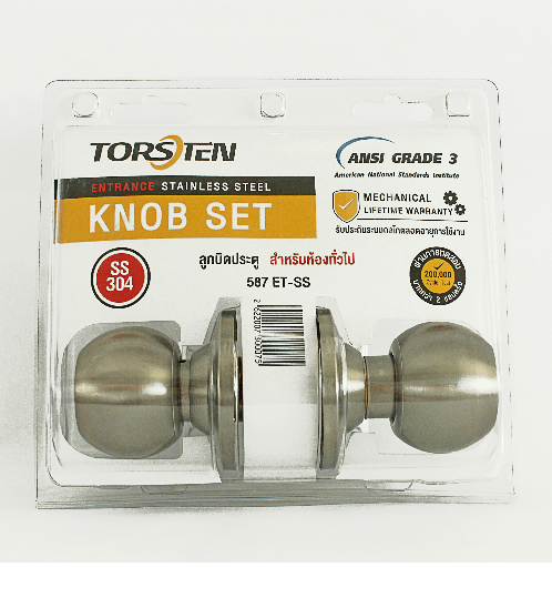 TORSTEN ลูกบิดห้องทั่วไป สเตนเลส-304 รุ่น 587 ET-SS สีสเตนเลส