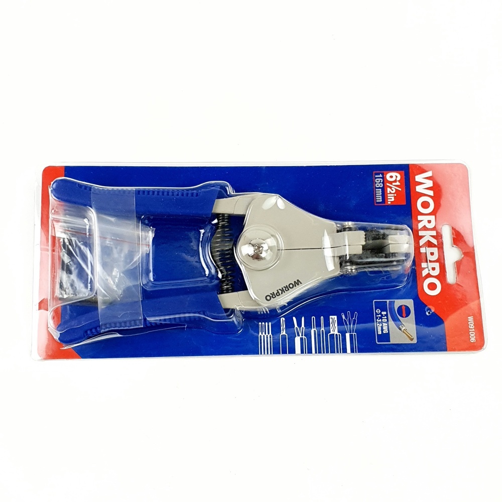 WORKPRO คีมย้ำสายไฟแบบAutomatic รุ่น W091006 6-1/2นิ้ว (168มม.)