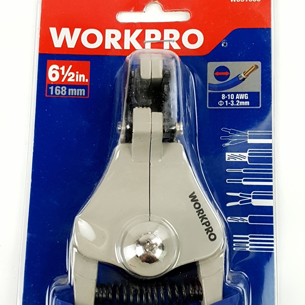 WORKPRO คีมย้ำสายไฟแบบAutomatic รุ่น W091006 6-1/2นิ้ว (168มม.)